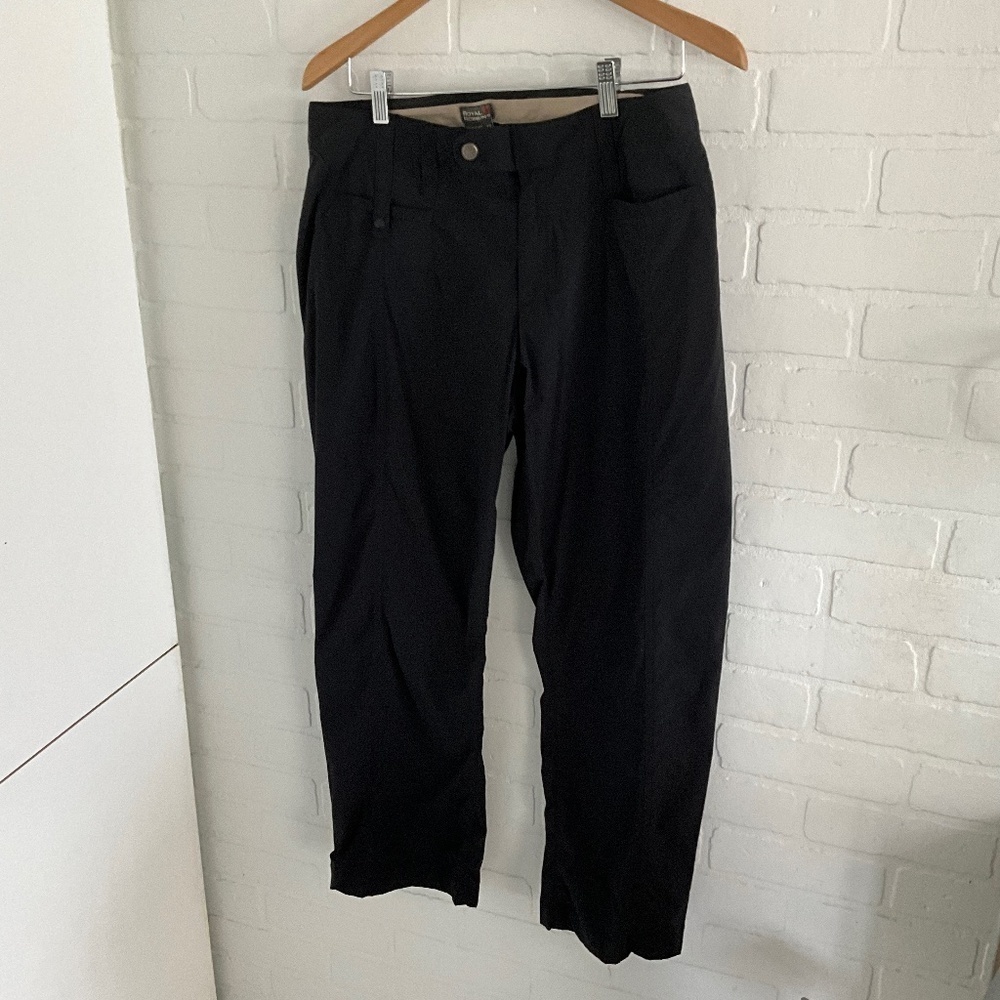 Royal Robbins Women’s track pants Utility SPorty Black Comfy sz 12
